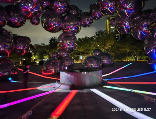 상암 밀레니엄아이 경관조명